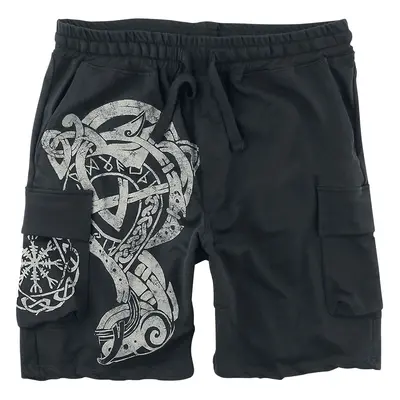 Outer Vision Guardian Tattoo Shorts black