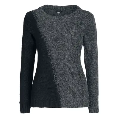 Black Premium by EMP Living In The Storm Knit jumper dark grey black