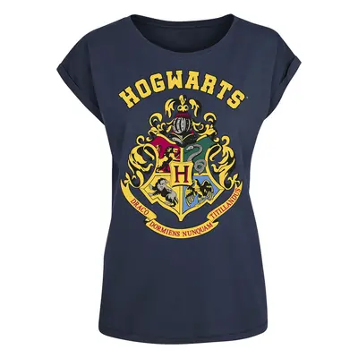 Harry Potter Hogwarts Crest T-Shirt blue