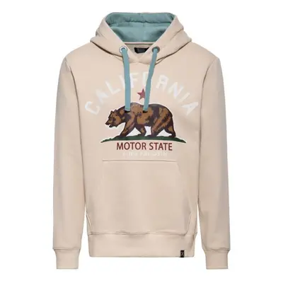 King Kerosin California Motor State Hooded sweater beige