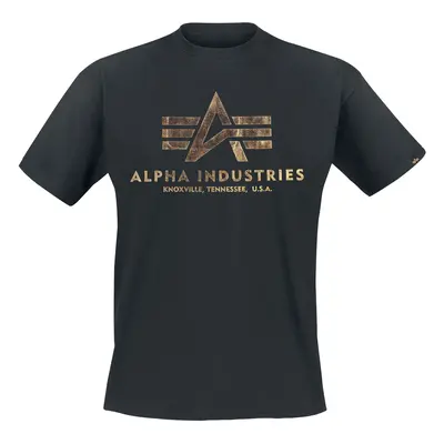 Alpha Industries Basic t-shirt T-Shirt black gold