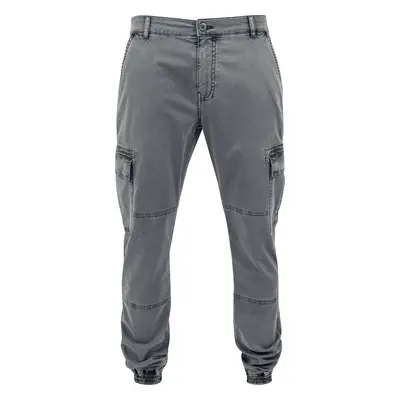 Urban Classics Washed Cargo Twill Jogging Bottoms Cargo Trousers grey