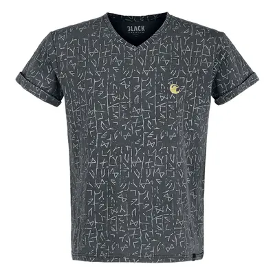 Black Premium by EMP T-shirt with Rune Print T-Shirt grey