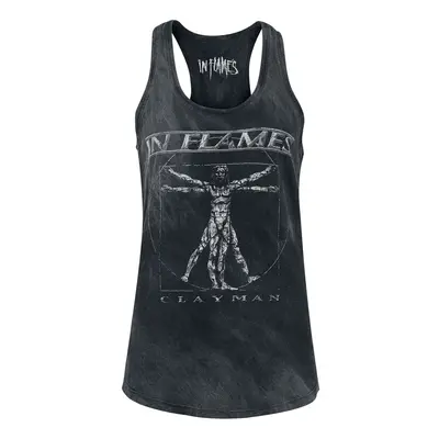 In Flames Clayman Vitruvian Top black