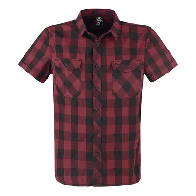 Brandit Roadstar Short-sleeved Shirt black red