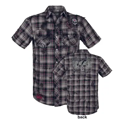 Rock Rebel by EMP Right Now Short-sleeved Shirt red grey white