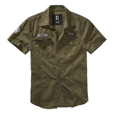 Brandit Luis Vintage Shirt Short Sleeve Short-sleeved Shirt olive