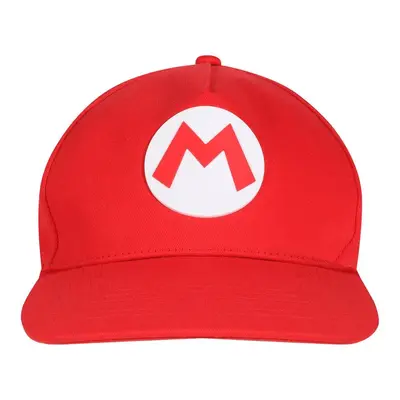 Super Mario Mario badge Cap red