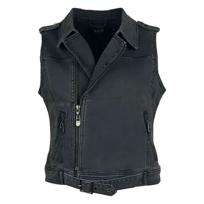 Black Premium by EMP Denim Vest Vest grey