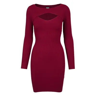 Urban Classics Ladies Cut Out Dress Short dress burgundy