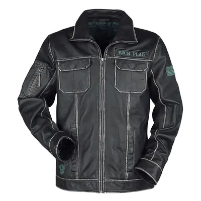 Suicide Squad 2 - Rick Flag Leather Jacket black