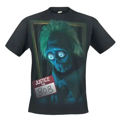 Beetlejuice Beetlejuice - Justice For Bob T-Shirt black