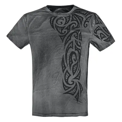 Outer Vision Gothic Tattoo T-Shirt grey