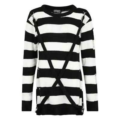 Heartless Oriana jumper Knit jumper black white