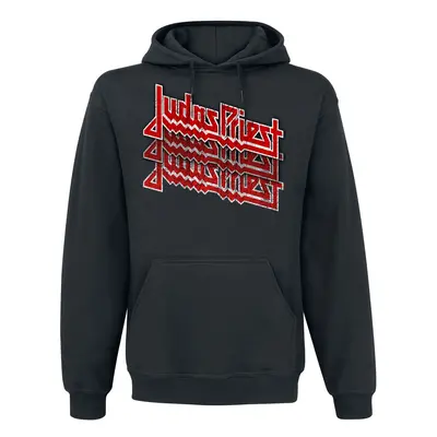 Judas Priest Fading Repeat Logo Hooded sweater black