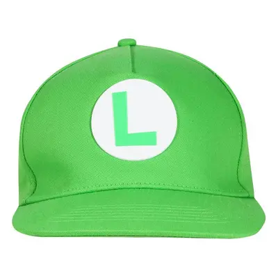 Super Mario Luigi badge Cap green