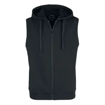 RED by EMP Black Sweat Vest with Hood Vest black