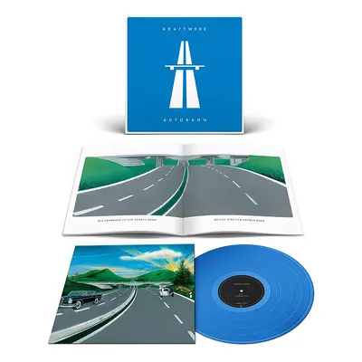 Kraftwerk Autobahn LP blue