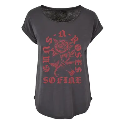 Guns N' Roses So Fine Rose T-Shirt grey