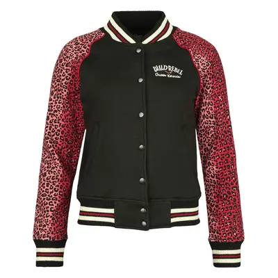 Queen Kerosin Wild Rebel Varsity Jacket black red