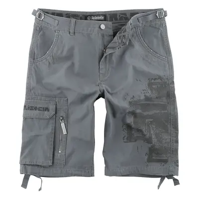 Rammstein Broken Logo Shorts grey