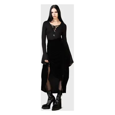 Killstar Daldina Midi Skirt Long skirt black