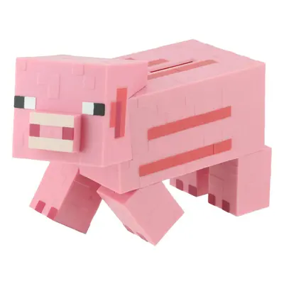 Minecraft Piggy Bank Money Box pink