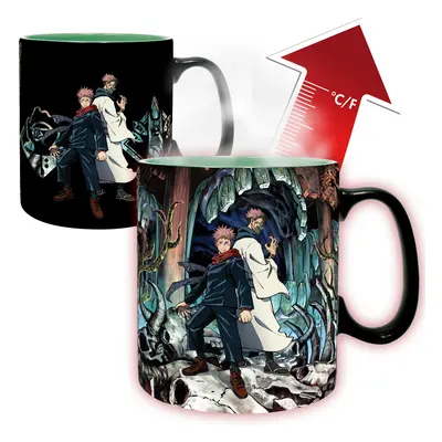 Jujutsu Kaisen Itadori & Sukuna - Mug with thermal effect Cup multicolour