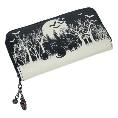 Banned Woodland Wallet black white