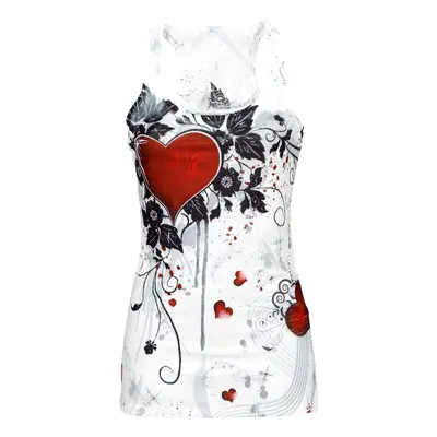 Innocent Rose Heart Top white