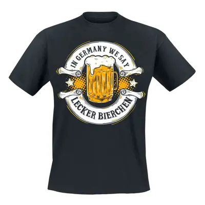 Fun Shirt In Germany we say Lecker Bierchen T-Shirt black