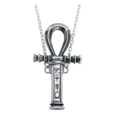 Alchemy Gothic Ankh of the Dead Pendant Necklace silver coloured