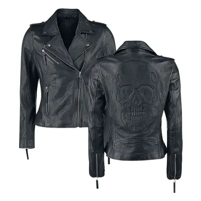 Black Premium by EMP All Over The Road Leather Jacket black