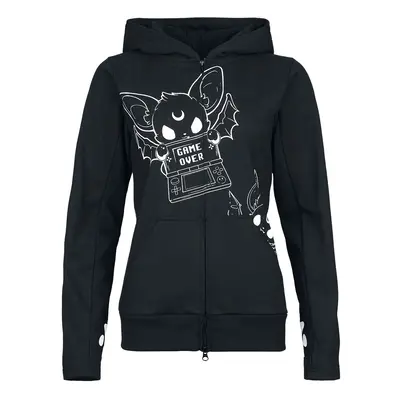 Heartless Game Over Hoodie Hooded zip black