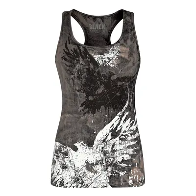 Black Premium by EMP Washed Top with Print Top grey