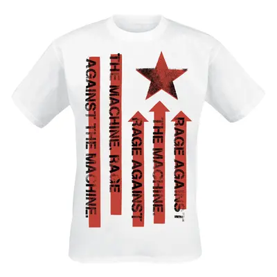 Rage Against The Machine Rage Flage Tour T-Shirt white