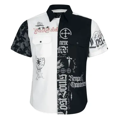 Rock Rebel by EMP Short-sleeved Shirt black white