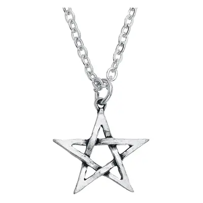 Alchemy Gothic Pentagram Necklace silver coloured