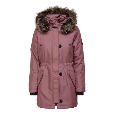 Only Iris Fur Winter Parka Winter Jacket dusky pink