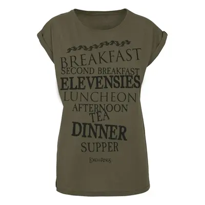 The Lord Of The Rings Shire Food T-Shirt olive