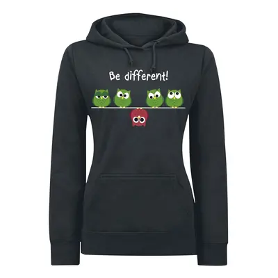 Be Different! Hooded sweater black