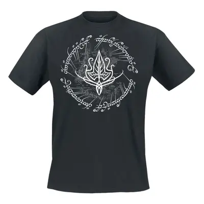 The Lord Of The Rings Map Lorien T-Shirt black