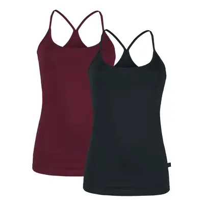 RED by EMP Double Pack of Tops Top black bordeaux