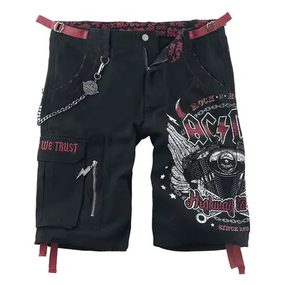 AC/DC EMP Signature Collection Shorts black red