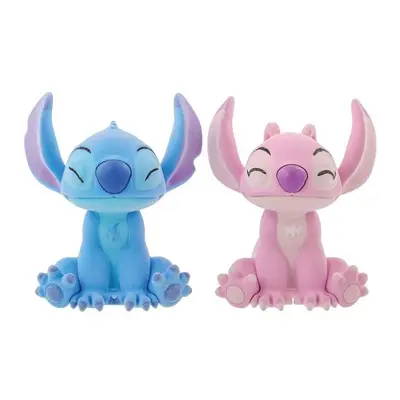 Lilo & Stitch Flocked Stitch & Angel Collection Figures multicolour