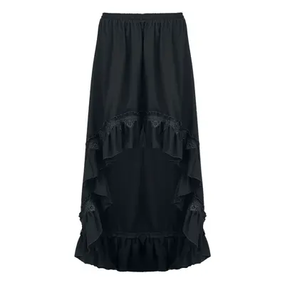 Sinister Gothic Gothic High-low skirt Medium-length skirt black