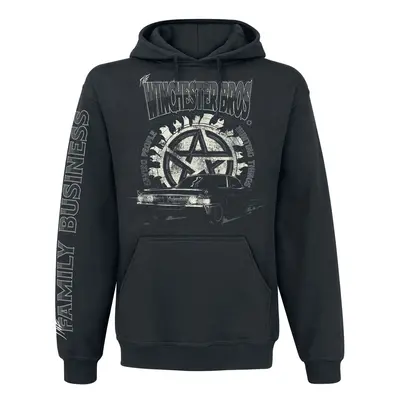 Supernatural Winchester Bros. Hooded sweater black