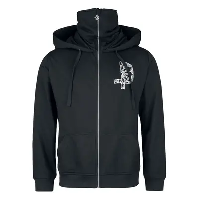 Gothicana by EMP Zip hoodie with skeleton nun Hooded zip black