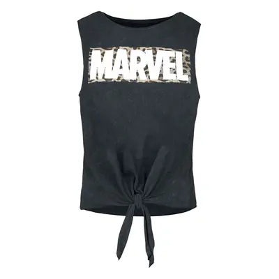 Marvel Leo logo Top black