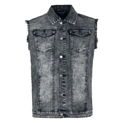 Black Premium by EMP Denim Vest Vest grey